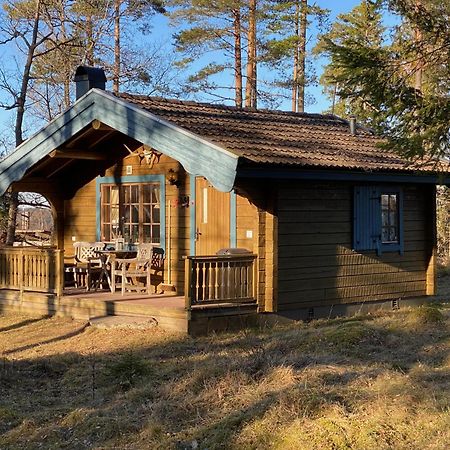 Timrad Stuga I Kanten Av Skogen Med Spa Moejlighet Mullsjö Exterior foto
